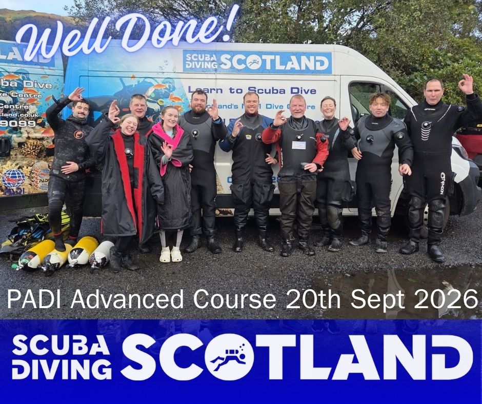 PADI Advanced & Drysuit Speciality Dive Day - Sunday 20th Sept 2026