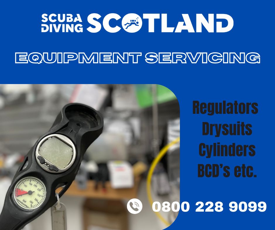 At Scuba Diving Scotland we have a full servicing and repairs centre