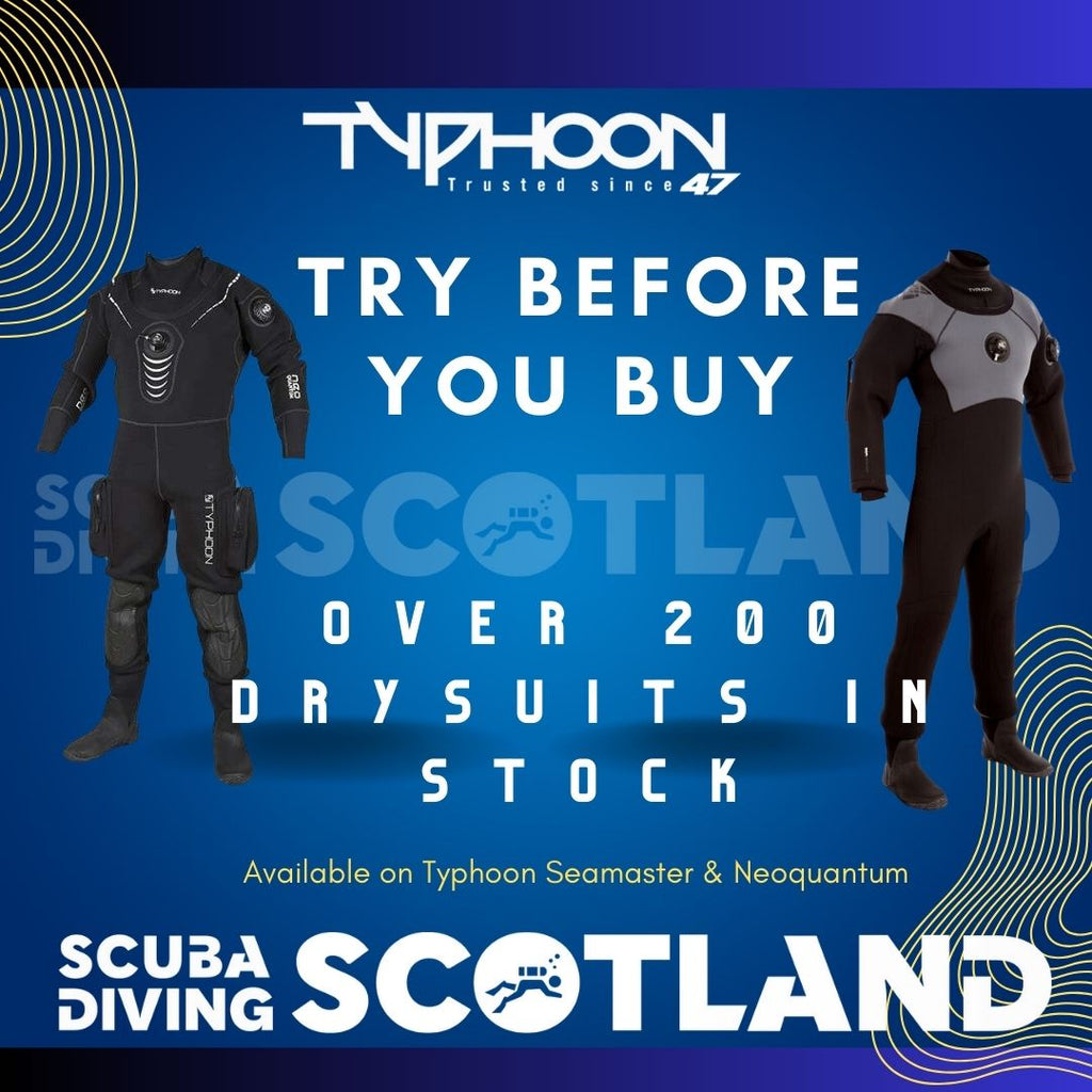 Drysuit Try before you buy EXCLUSIVELY at Scuba Diving Scotland!