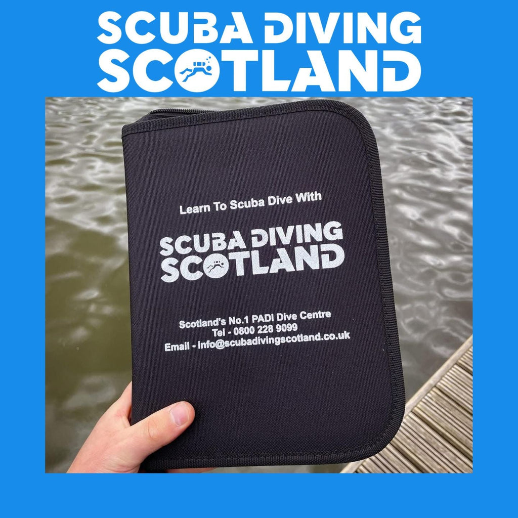 Scuba Diving Scotland Zipped Log Binder - Only £19.95