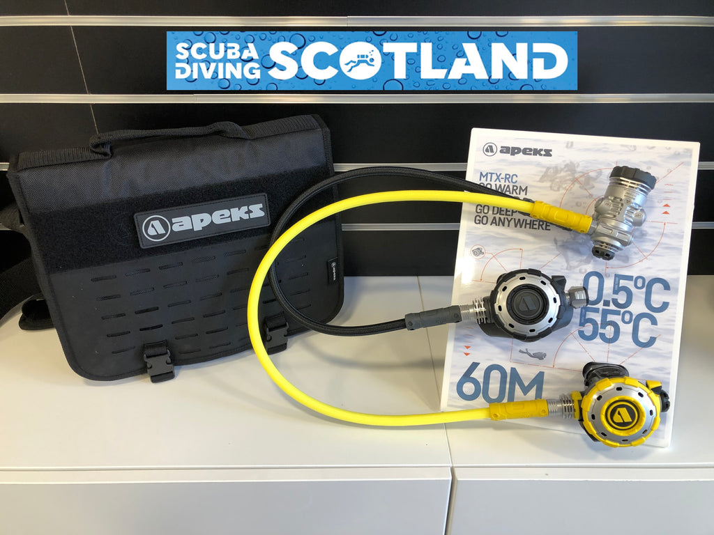 The New Apeks MTX-RC Regulator has arrived at Scuba Diving Scotland !