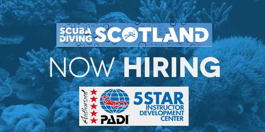X2 DIVEMASTERS or INSTRUCTORS REQUIRED, SCOTLAND, UK – x1 Glasgow & x1 Aberdeen