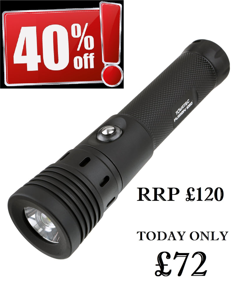 SDS ADVENT CALENDAR 13th December 2019 – 40% OFF Tovatec Fusion 1050 Torch Video Light