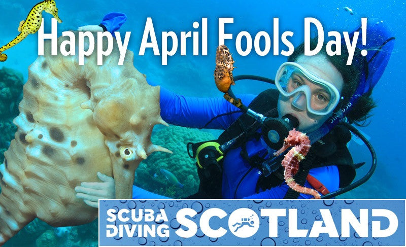 Happy April Fools Day from everyone at SCUBA DIVING SCOTLAND!