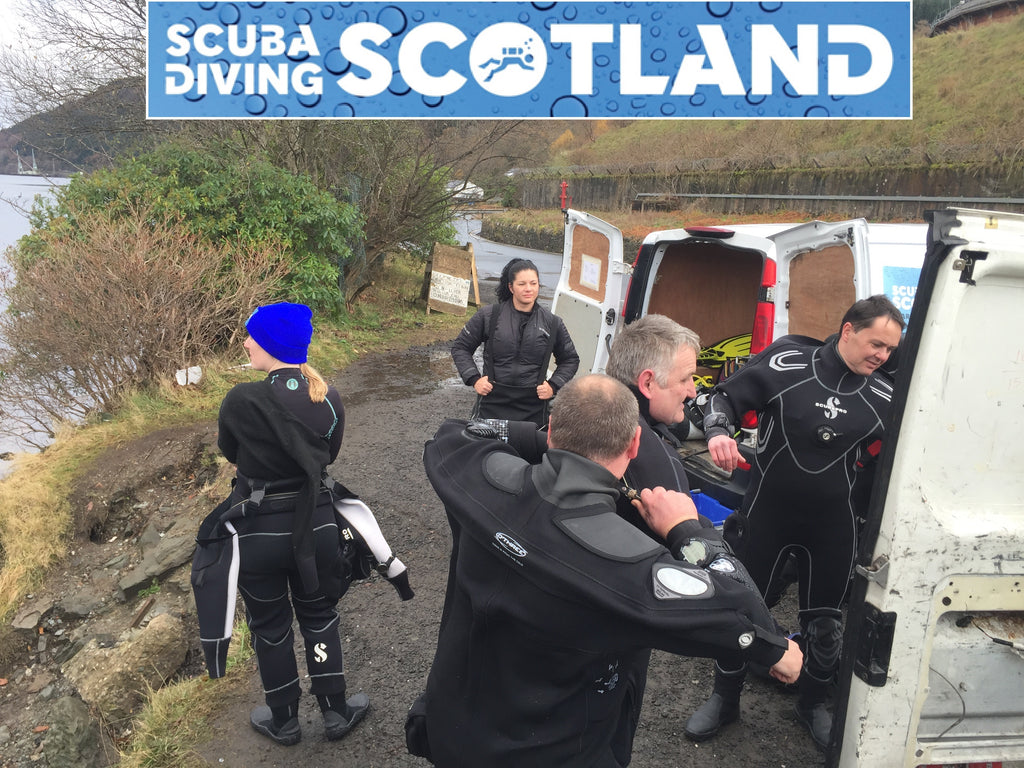 SCUBA DIVING SCOTLAND - Sat 2nd Dec 2017 A Frames, Loch Long.