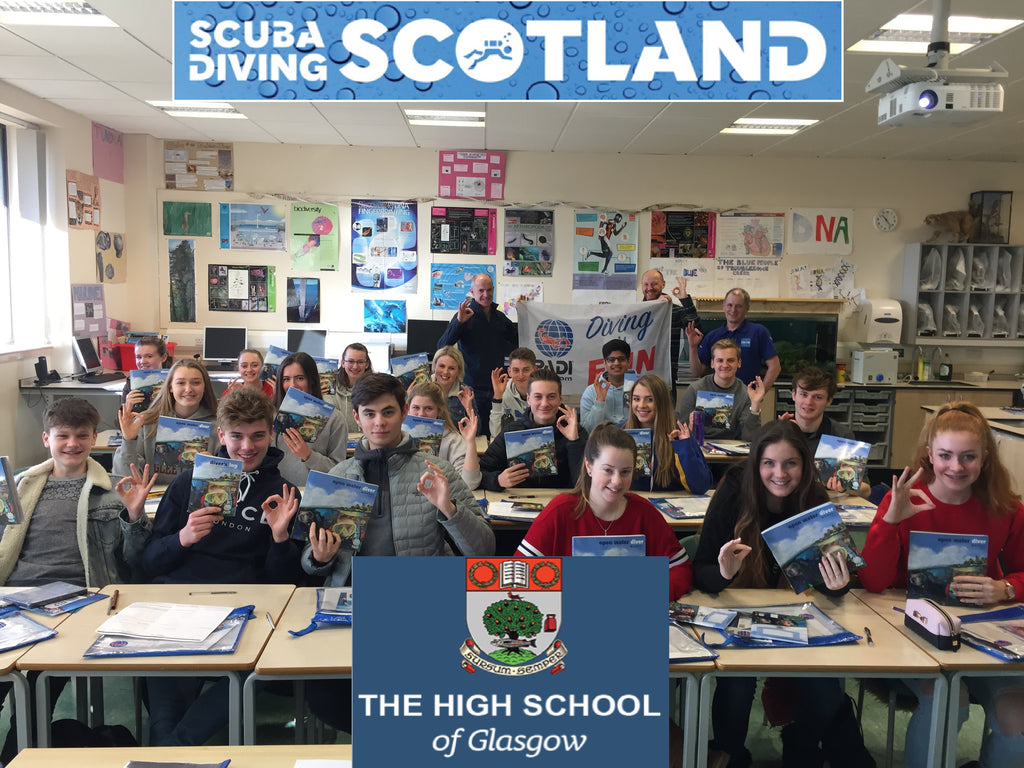 The High School Of Glasgow doing their PADI Open Water Course March 2018
