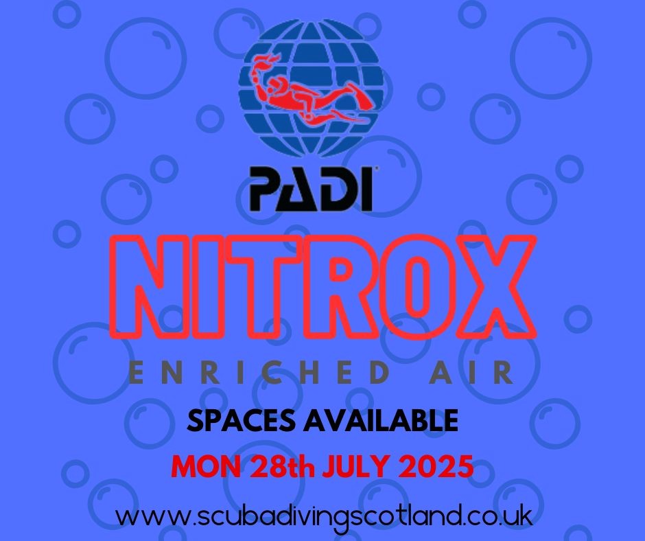 PADI Nitrox Enriched Air Course - 28th July 2025