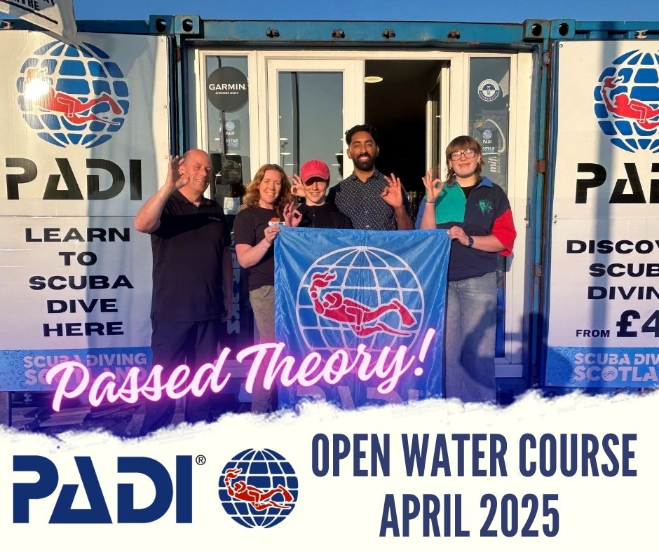 Congrats to the PADI Open Water April 2025 class for passing their theory