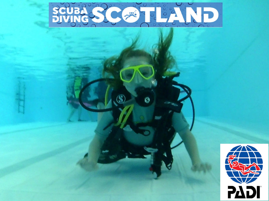 PADI Open Water, Discover Scuba Diving and Seal Team sessions at Holyrood Pool.