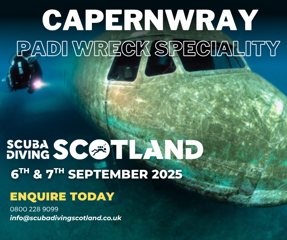 🚨PROPOSED SCUBA DIVING SCOTLAND CAPERNWRAY DIVE TRIP!🚨 Friday 5th to Sunday 7th September 2025