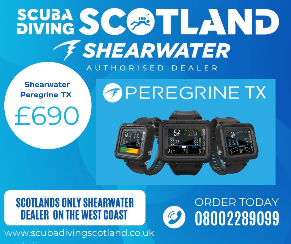 Did you know Scuba Diving Scotland is now an Authorised Shearwater Dealer?