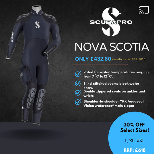 Scubapro Nova Scotia 7.5mm Semi-Dry Wetsuit Ex Demo