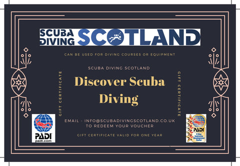 Scuba Diving Scotland Gift Voucher - PADI Discover Scuba Diving