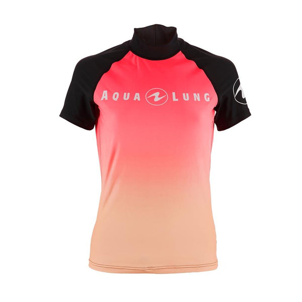 Aqualung Rash Vest Pink - Short Sleeve