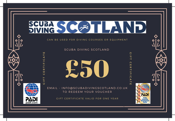 Scuba Diving Scotland Gift Voucher - £50