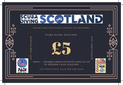 Scuba Diving Scotland Gift Voucher - £5